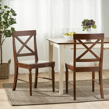 Load image into Gallery viewer, Dining Chair With X Shaped Back (Set of 2)