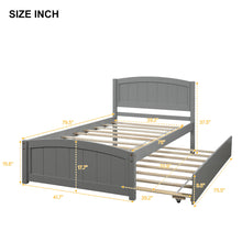Load image into Gallery viewer, Platform Bed & Headboard, Footboard And Wood Slat Support