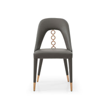 Load image into Gallery viewer, Upholstered In Faux Leather Dining Side Chairs (Set of 2) - Gray