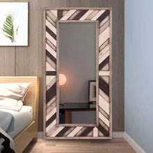 Load image into Gallery viewer, 71" Wood Framed Leaning Accent Mirror - Gray / Ivory