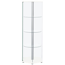 Load image into Gallery viewer, Tenley - 4 Shelf Curio Cabinet With Hexagonal Design