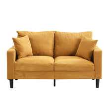 Load image into Gallery viewer, High Resilience Loveseat Sofa With Wooden Frame