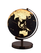 Load image into Gallery viewer, Poly Globe With LED - Black / Rose Gold