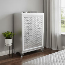 Load image into Gallery viewer, Chest With Tapered Acrylic Legs And 5 Drawers - Champagne