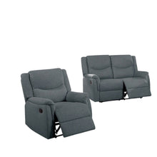 Load image into Gallery viewer, 2 Piece Living Room Set With Loveseat And Recliner