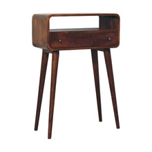 Load image into Gallery viewer, Curved Chestnut Console Table