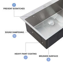 Load image into Gallery viewer, Drop In Kitchen Sink With Pull Down Faucet And Soap Dispenser