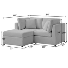 Load image into Gallery viewer, Chauncy - Sectional With Storage Ottoman