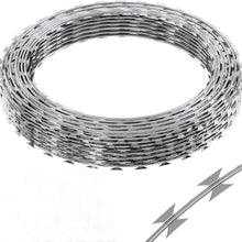 Load image into Gallery viewer, Galvanized Barbed Wire Fence Roll, Security Fencing With Sharp Razor Edges