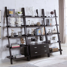 Load image into Gallery viewer, Blackburn - 3 Piece Ladder Bookshelf Set With Modular Design - Cappuccino