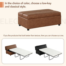 Load image into Gallery viewer, Twin Size Folding Ottoman Sleeper Bed With Mattress Convertible Guest Bed