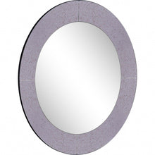 Load image into Gallery viewer, 30" Round Glass Framed Accent Mirror - Gray