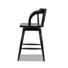 Load image into Gallery viewer, Breda - Turned Bubble Spindle Low Back Counter Stool - Black