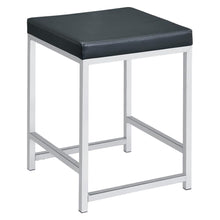Load image into Gallery viewer, Upholstered Square Vanity Stool