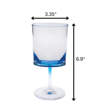 Load image into Gallery viewer, Leadingware Oval Halo Plastic Wine Glasses (Set of 4)