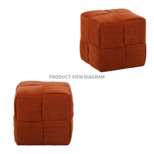Load image into Gallery viewer, Modern Ottoman Foot Rest With Woven Design