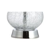 Load image into Gallery viewer, 21" Gourd Table Lamp With Drum Shade - Clear