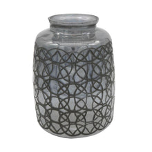 Load image into Gallery viewer, Geometric Round Table Vase - Dark Gray