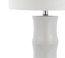 Load image into Gallery viewer, 27" Table Lamp With Drum Shade - White