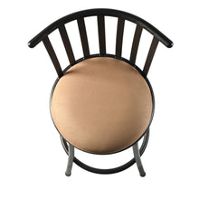 Load image into Gallery viewer, Modern Faux Leather And Iron Low Back Adjustable Height Swivel Bar Chairs (Set of 3) - Brown
