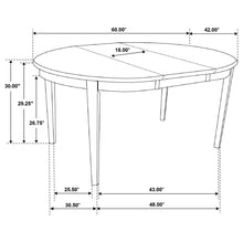 Load image into Gallery viewer, Gabriel - Oval 7 Piece Dining Set With Chairs - Cappuccino