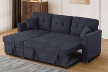 Load image into Gallery viewer, Sectional Sofa Bed - Dark Blue