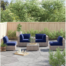 Load image into Gallery viewer, Wicker Seating Group Set With Table And Cushions