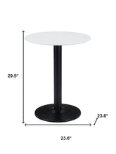 Load image into Gallery viewer, 24" Round End Table - Black And White