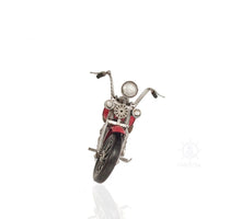 Load image into Gallery viewer, Harley Davidson Motorcycle Sculpture - Red / Silver