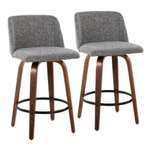 Load image into Gallery viewer, Toriano - Mid Century Modern, Counter Stool (Set of 2)
