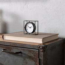 Load image into Gallery viewer, Table Clock - Black / Gold / White