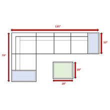 Load image into Gallery viewer, Wicker Sectional Seating Group With Plush Cushions