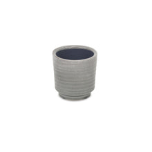 Load image into Gallery viewer, Striped Round Pot Planter (487491) - Gray