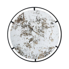 Load image into Gallery viewer, 32" Round Framed Iron Accent Mirror - Black