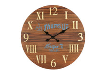 Load image into Gallery viewer, Silent Analog Round Wall Clock (554637) - Brown