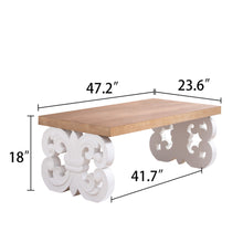 Load image into Gallery viewer, Ornate Scroll Base Coffee Table