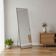 Load image into Gallery viewer, 63" Metal Freestanding And Wall Mount Framed Full Length Mirror - Black