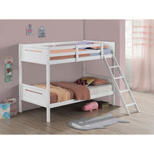 Load image into Gallery viewer, Bunk Bed With Built In Ladder, Safety Guardrails And Angled Access Step
