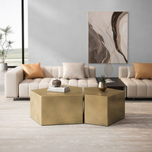 Load image into Gallery viewer, Irregular Pentagon Nesting Coffee Table Set