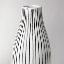 Load image into Gallery viewer, Abstract Cylinder Table Vase (397530) - Black / White
