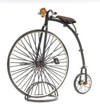 Load image into Gallery viewer, c1870 High Wheeler Bicycle Sculpture - Gray