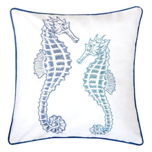 Load image into Gallery viewer, Seahorses Pillow Cover With Matching Back