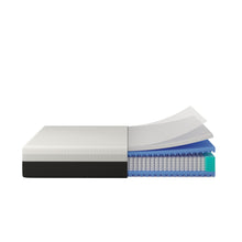 Load image into Gallery viewer, 12'' Hybrid Mattress, Cooling Memory Foam & Pocket Springs Medium Firm - White - Queen