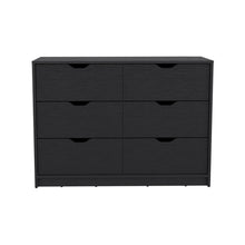 Load image into Gallery viewer, Four Drawer Dresser Wooden - Black