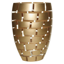 Load image into Gallery viewer, Geometric Oval Free Table Vase - Gold / Gold