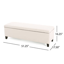 Load image into Gallery viewer, Storage Ottoman For Living Room, Bedroom - White