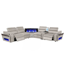 Load image into Gallery viewer, Nova - Sectional With Bluetooth Speaker, LED And Lifting Wine Cabinet