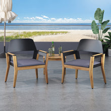 Load image into Gallery viewer, Soho - Transitional Style Outdoor Club Chair (Set of 2) With Cushions - Teak