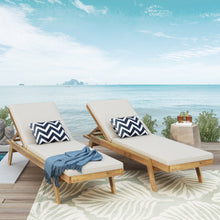 Load image into Gallery viewer, Nebulon - Outdoor Adjustable Chaise Lounge With Water Resistant Cushions (Set of 2)