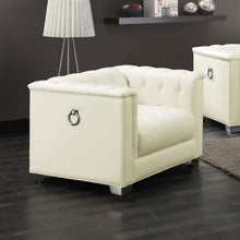 Load image into Gallery viewer, Earline - Upholstered Track Arm Accent Chair - White